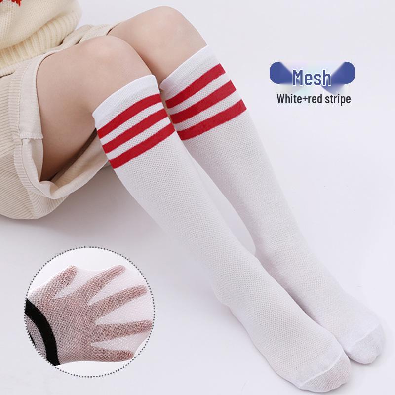 

Women s White Three-Stripe Mid-Calf Baseball Socks - Spring/Autumn Style for Girls and Students 28 CM