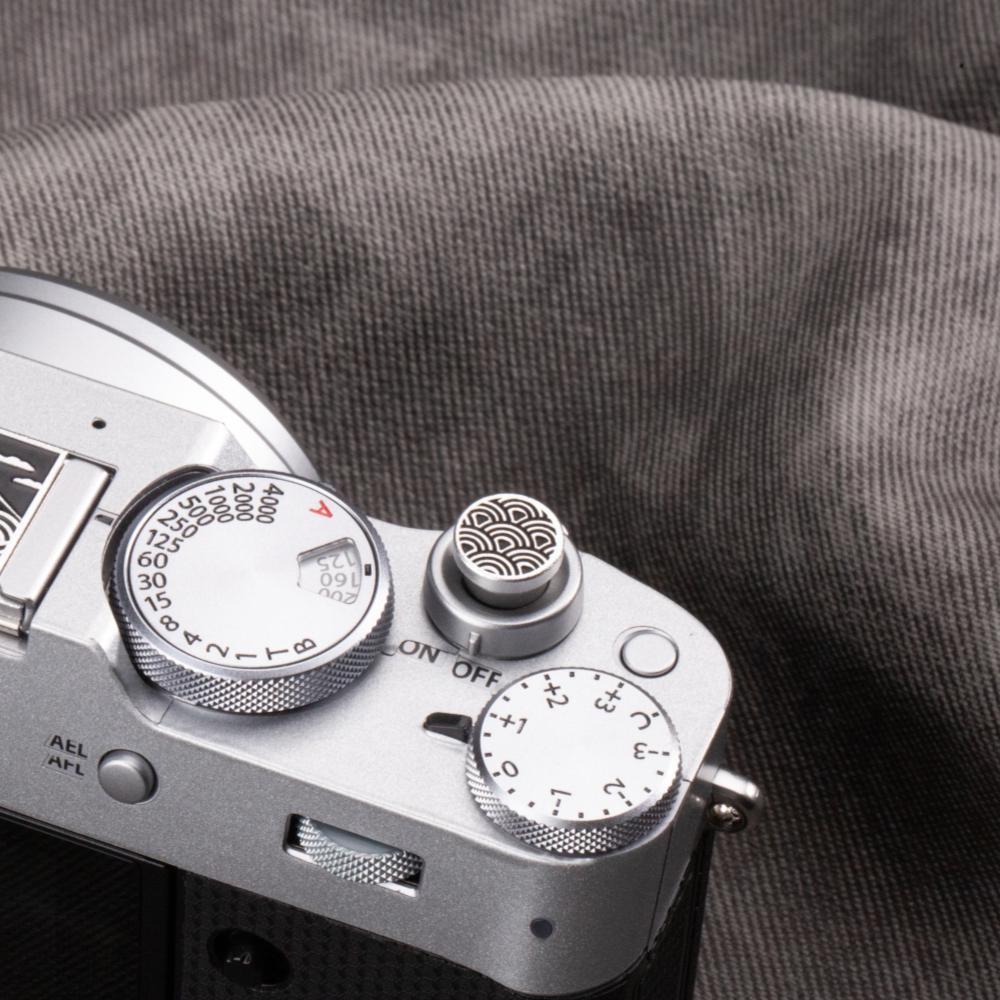 Waves Camera Metal Soft Release Button Shutter Button For Sony A7C2 Nikon Z52 Canon Fujifilm X100VI X100V XT30 Leice Q3 Q Lumix