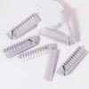 5pcs travel folding comb, anti-static mini pocket comb, double headed comb hairdressing tool, compact comb for men and women