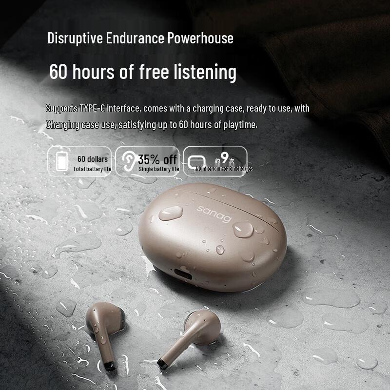 Saina T81SPromax True Wireless Semi-in-ear Bluetooth Earbuds