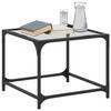 VidaXL Coffee Tables with Transparent Glass Tops 2 Pcs Steel, Side Table, Living Room Table, Tea Table, End Table 845967