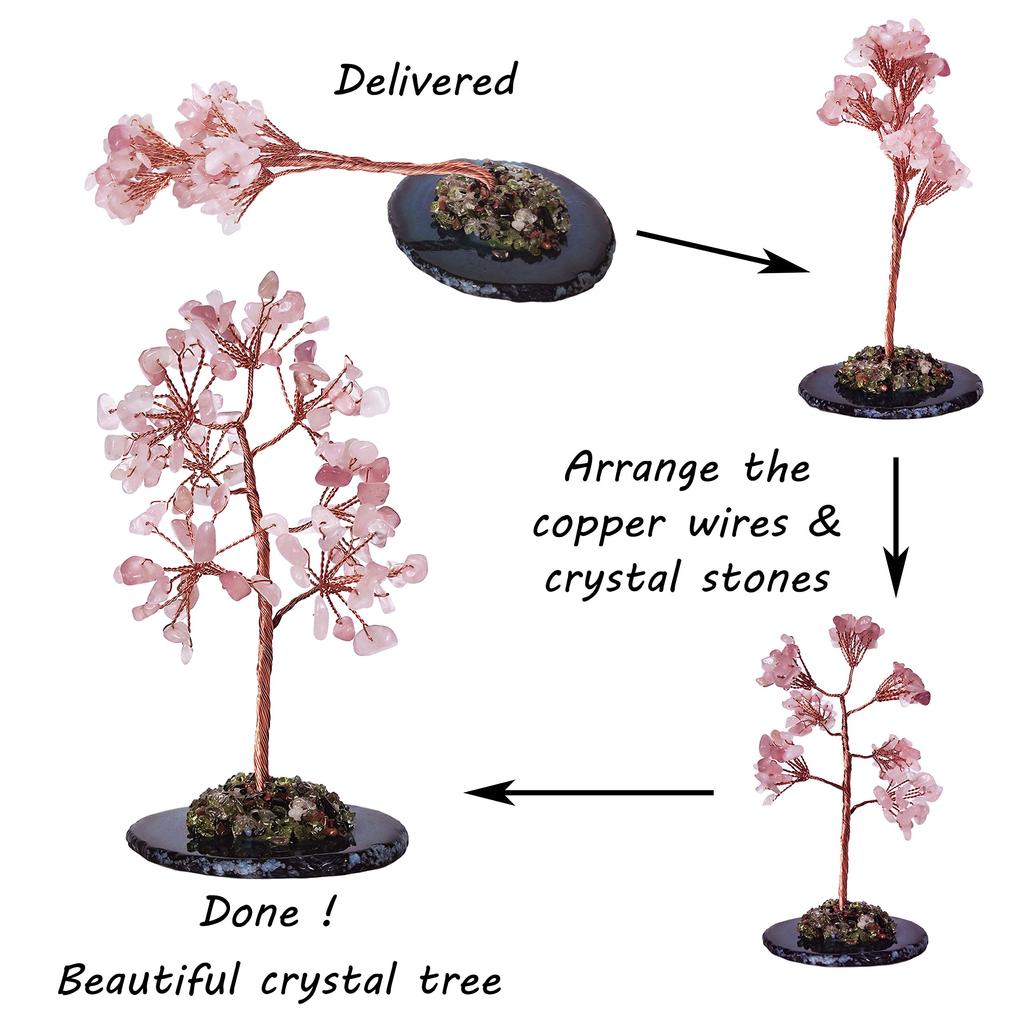 Mina Heal Naturstein Kraftstein Baum Geschäftserfolg Finanzglück Herzheilung Glücksstein Feng Shui Artikel für Wohnzimmer Schlafzimmer Einrichtung