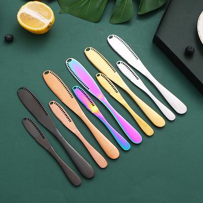 430 Stainless Steel Butter Knife Cheese Butter Knife with Holes, Bread Jam Baking Cream Scraper