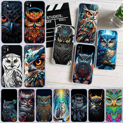 ED12 Cartoon Art Owl Phone Case for Motorola Edge 20 30 S30 40 50 Fusion Lite Plus Pro Neo Ultra One Power Action Macro Hyper Vision Zoom