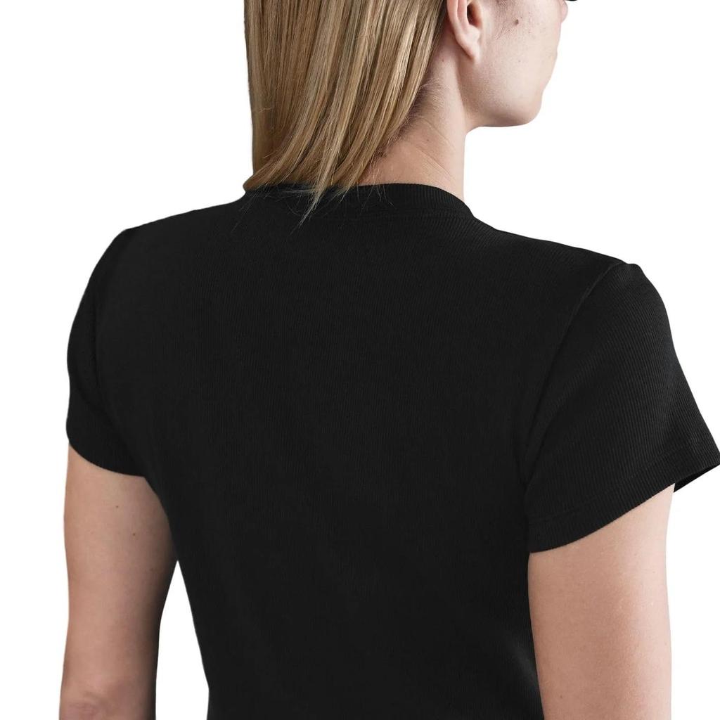 Nike Sportswear Women's Tight Ribbed Short-Sleeve T-Shirt (Unisex) T-Shirts 20739352 | Black