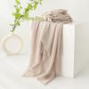 Spring & Summer Lightweight Sunscreen Shawl: Imitation Cotton-Linen, High-End Silk Gauze Scarf, Solid Color for Women
