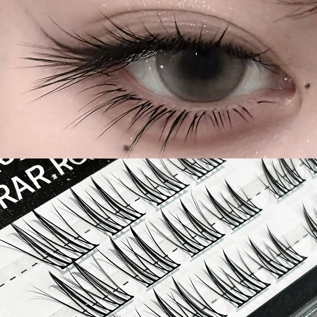Pre Glued DIY Curling Eyelash Clusters Fluffy Single Cluster False Eyelashes Ideal for Cosplay and Costume Parties