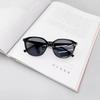 Retro Milky White Cat-eye Sunglasses for Women with Square or Round Faces, Slimming and Stylish, Sun Protection for Seaside Vacations, Popular Online