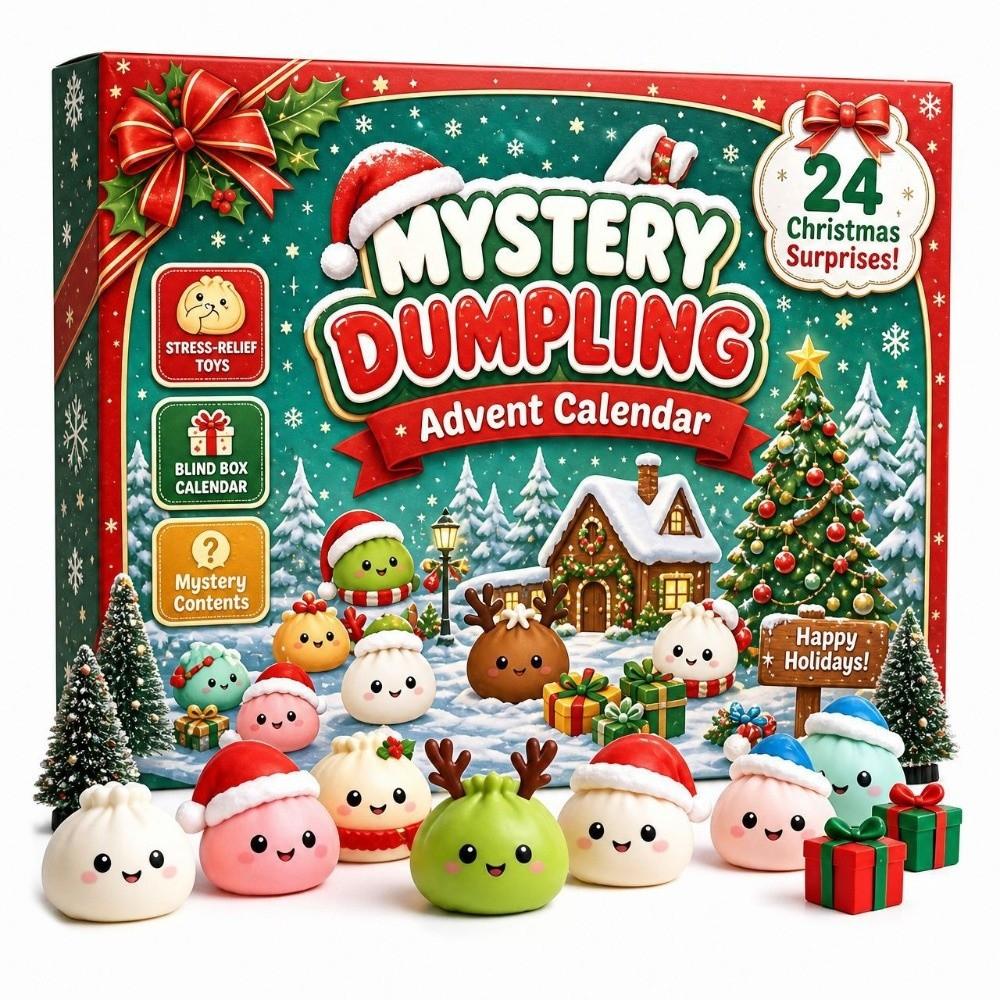 24Pcs Countdown Calendar Christmas Fidget Toy Set Christmas Toy Slow Rising Squeeze Toy Holiday