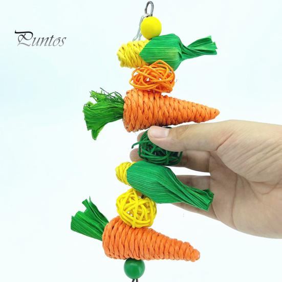 Užitečný háček Design Odolná žvýkací hračka pro papoušky ve tvaru kukuřice Pták Papoušek Závěsná žvýkací hračka pro domácí mazlíčky