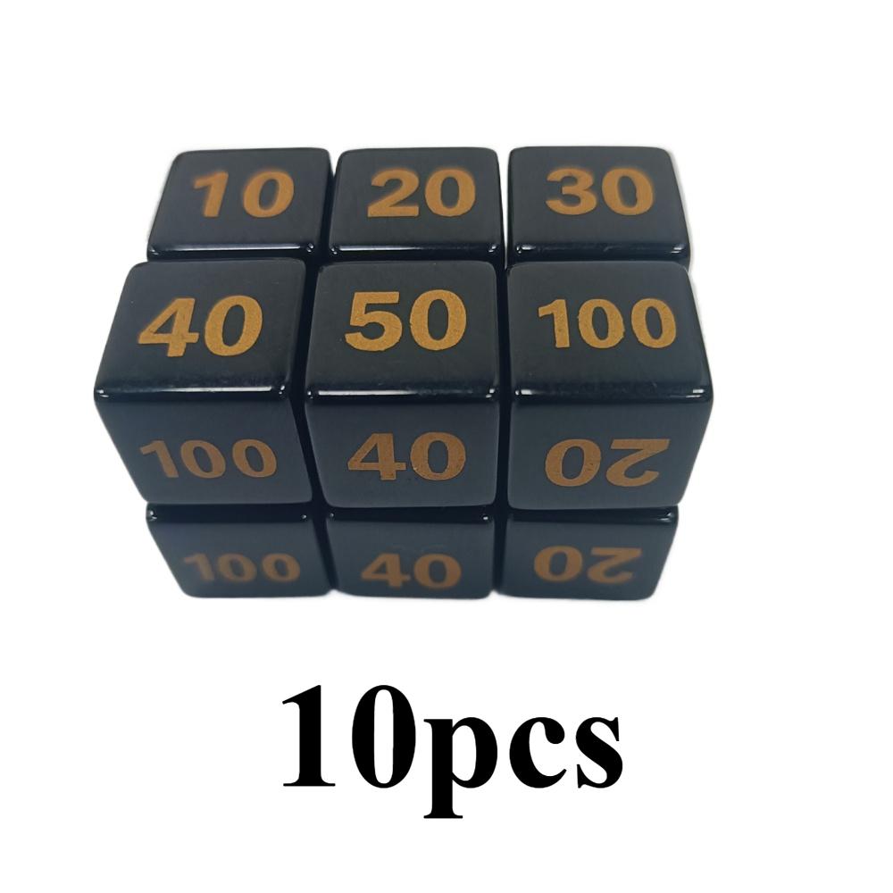 

10pcs 14mm 0.55 Acrylic Battle Deck Exclusive Damage Counters Dice for Pokemon Game