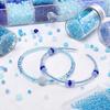 Blauer Glas-Reiskorn-Haarnadel: Handgefertigter Schmuck-Accessoire im antiken chinesischen Stil
