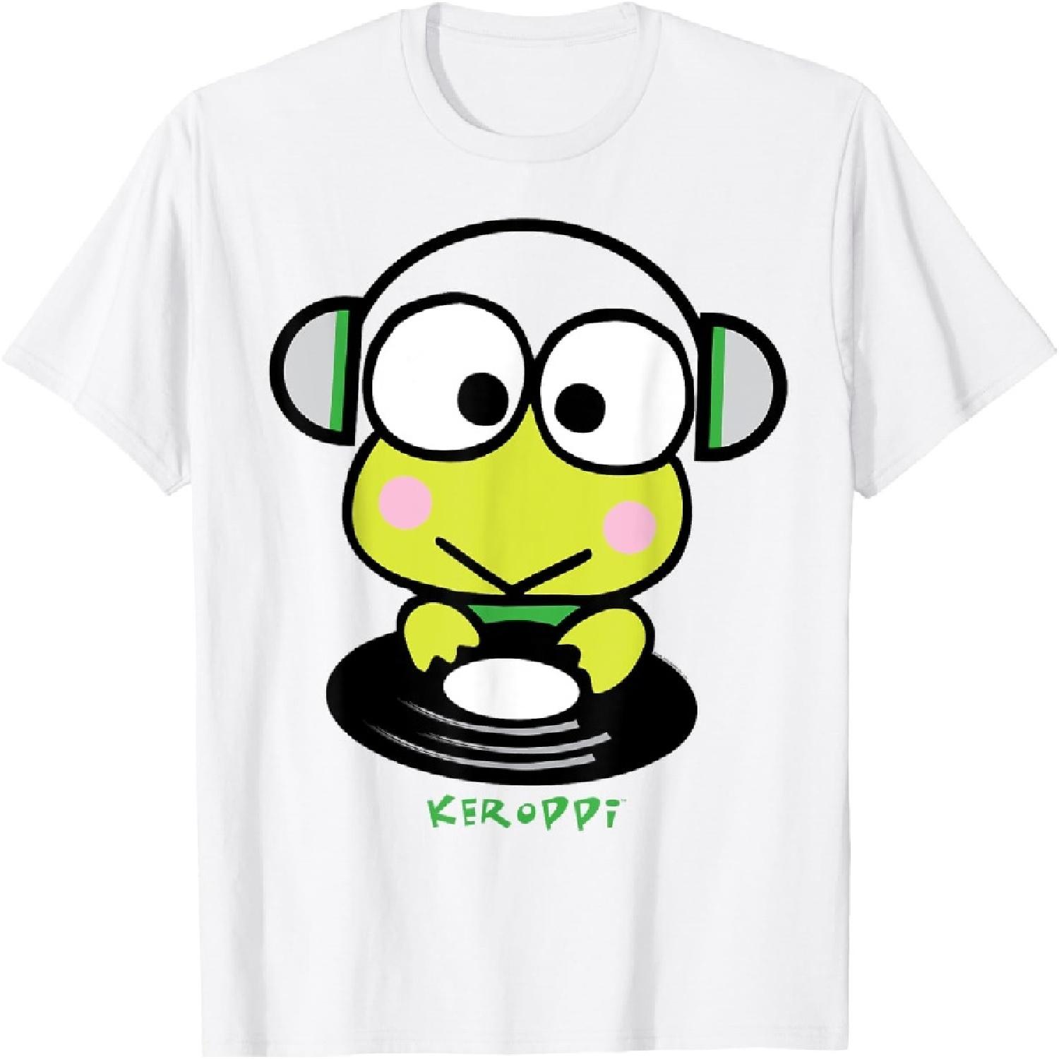 Keroppi DJ Record Spin Tee Shirt T-Shirt S