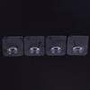 4Pcs/Pack Random Color Home Office Wall Adhesive Plastic Power Plug Storage Hook