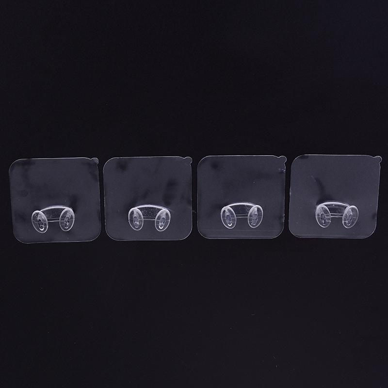 4Pcs/Pack Random Color Home Office Wall Adhesive Plastic Power Plug Storage Hook