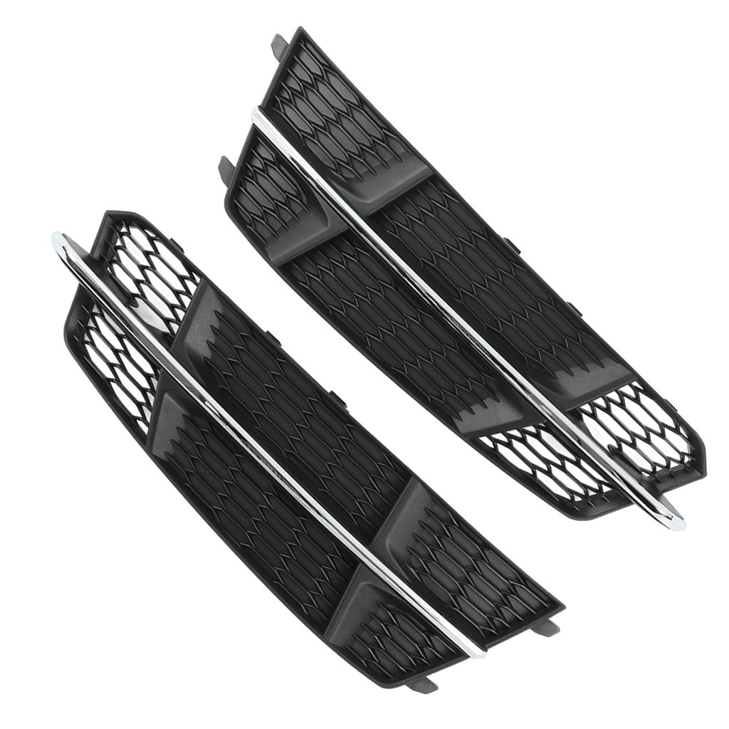 Pair Front Bumper Fog Light Grille Cover 4G0807681AN Replacement for A6 C7 2014?2018