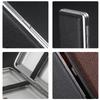 Black Leather Slim Cigarette Case with Rubber Band - Holds 20, Men's Portable and Stylish Smoking Accessory