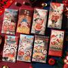 6 Pieces Traditional New Year Money Packets 2025 Snake Themed Redness Envelopes Chinese Spring Festival Hongbao