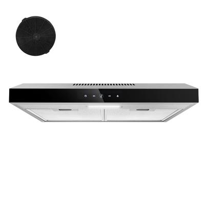 TopStrong 60cm Ducted/Ductless Range Hood, Under Cabinet, with CF-K Activated Carbon Filter,Stainless Steel Range Hood,Touch