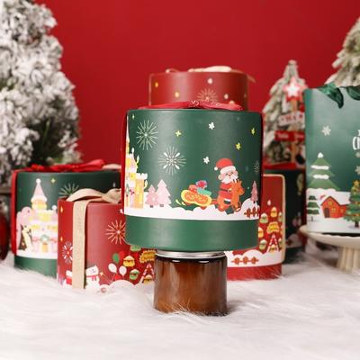 El Çantalı Yeni Çizgi Film Kağıt Noel Şeker Kutusu Kendin Yap Yılbaşı Gecesi Elma Kutuları Noel Hediye Paketleme Kutusu Festival Malzemeleri