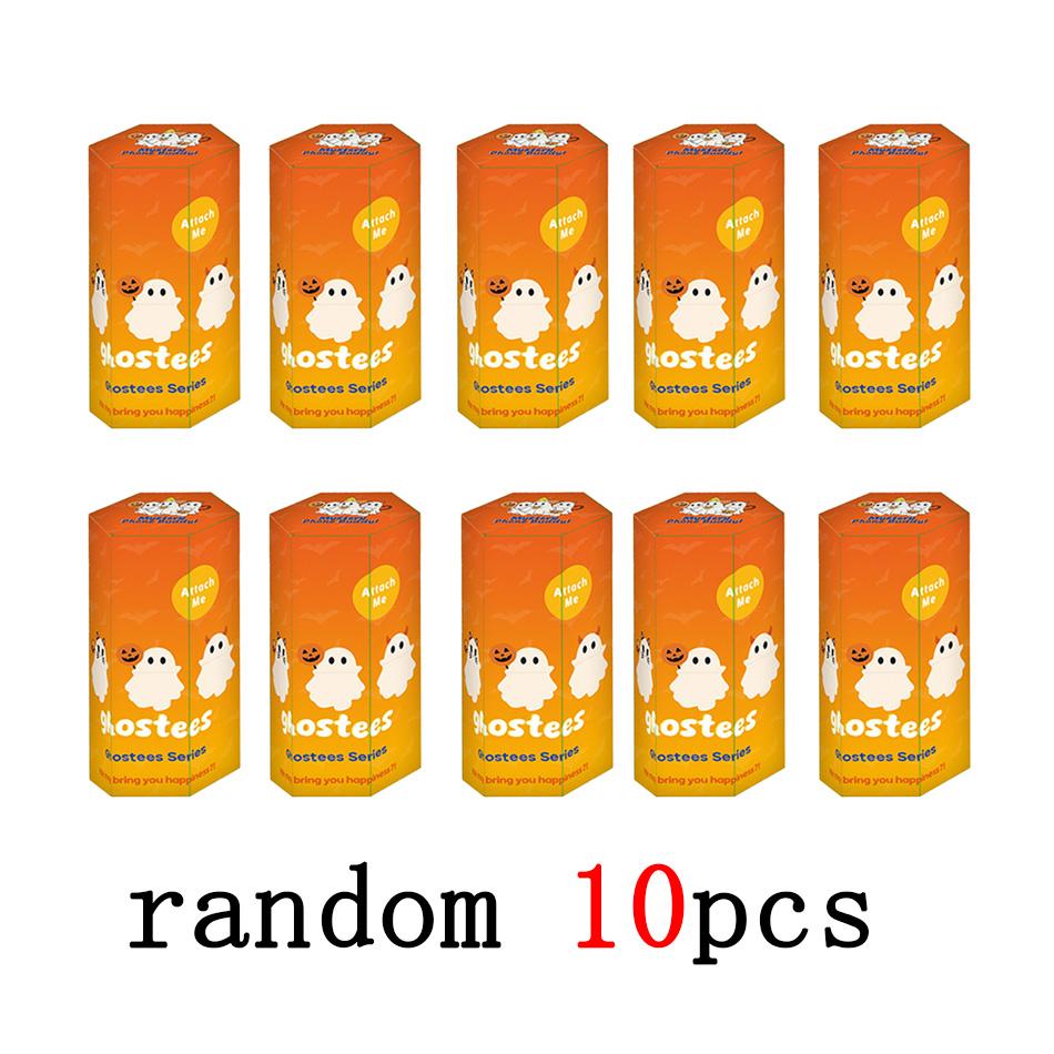 Ghostees Halloween Ghost Phone Charm Mini Surprise Fun Desk Figurine Cute Ghost Box Mystery Buddy for Desktop Accessories