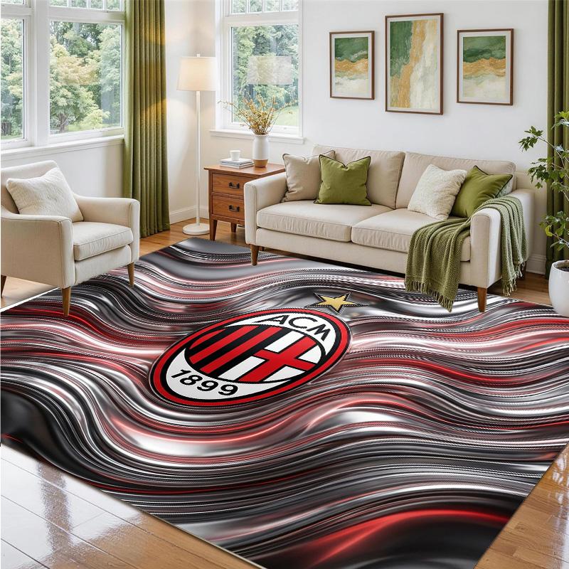 AC Milan Design Crystal Velvet Rug Soft Decorative Mat for Bedroom Entrance