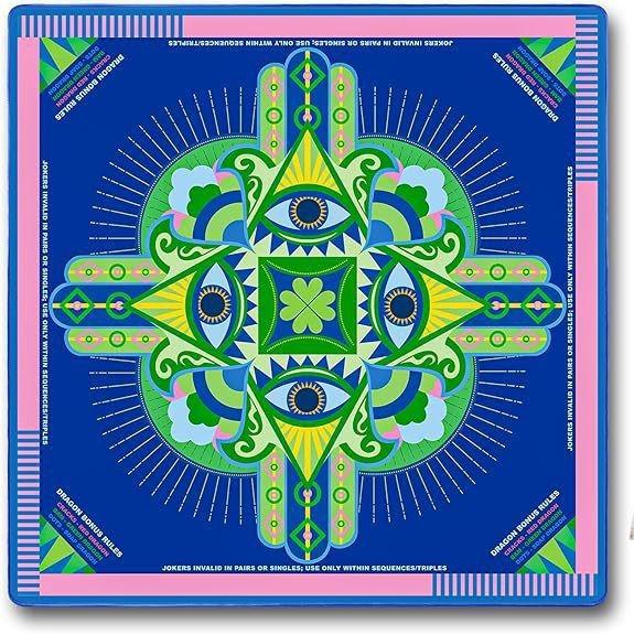 Natural Rubber Extra-Large Mahjong Table Mat Wear-Resistant Durable Non-Slip with Customizable Designs