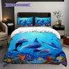 Ocean Life Underwater Scene Bedding 1 Duvet Cover 2 Pillowcase Without Core Bedding Set Christmas Birthday Gift Duvet Cover And Pillowcase