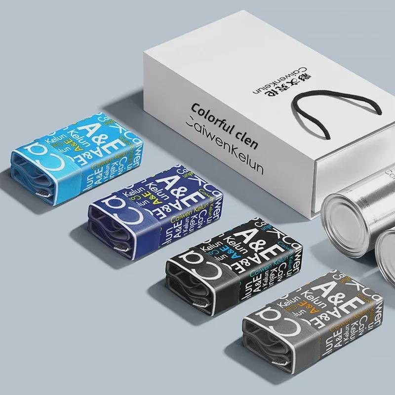 

Мужские хлопковые трусы-боксеры — дышащие, модные принтованные рисунки для летних видов спорта XXXL