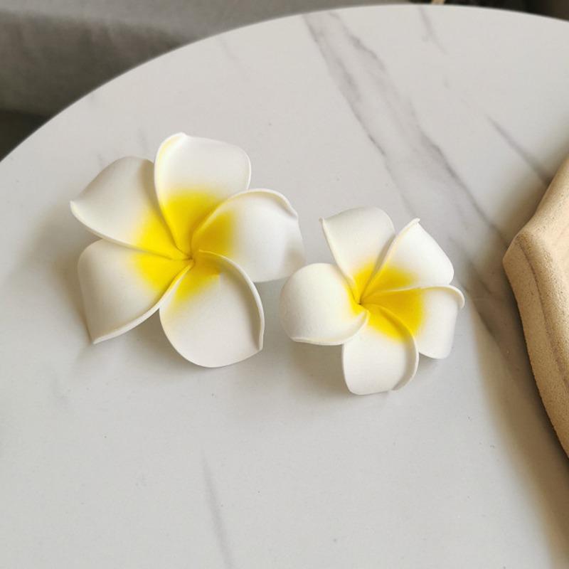 1PC/2PCS/3PCS Hawaiian Plumeria Flower Hair Clips Women Artificial Hairpins Wedding Boho Beach Hair Accessories Gift