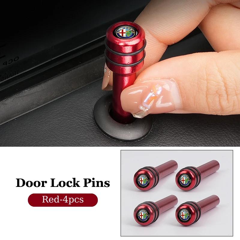Car Sticker For Alfa Romeo 159 147 Car Interior Auto Lock Door Lift Alloy Safety Pin For Alfa Romeo Giulietta 159 147 156 166 Mi abc012