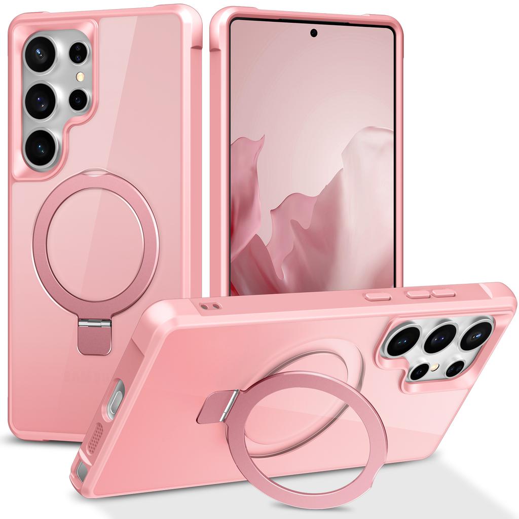 For Samsung Galaxy S25 Ultra Magnetic Case Ring Holder Kickstand TPU + PC Phone Cover