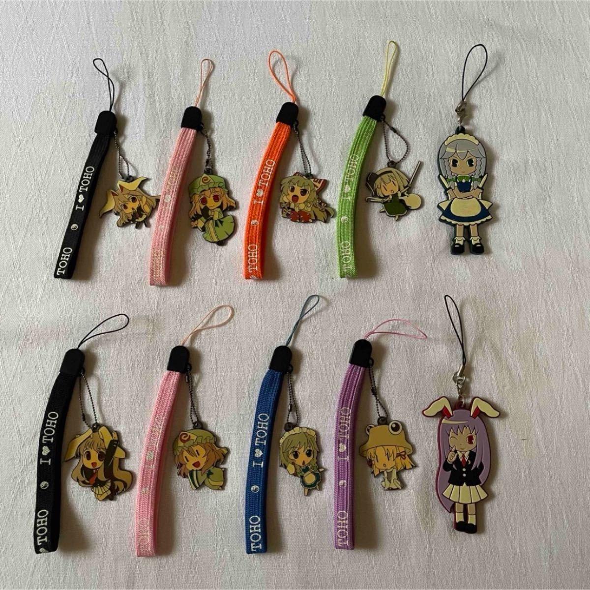 Used Touhou Project Rubber Strap Suzusen Sakuya Yuyuko Youmu Goods Collection