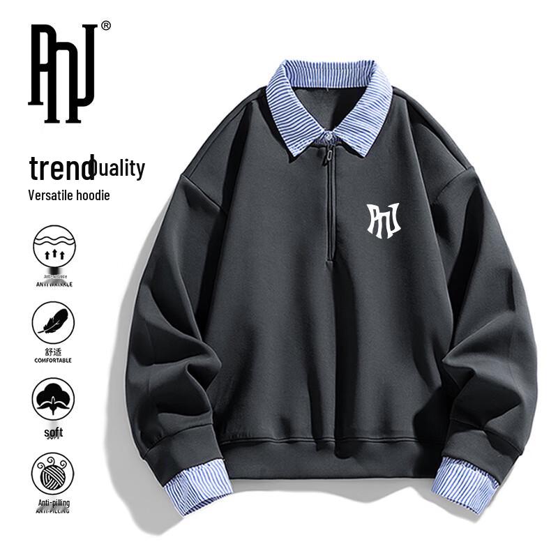 

PNJ Men s Casual Half-Zip Lapel Sweatshirt 2XL