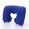 Inflatable Flocked PVC U-shaped Travel Neck Pillow
