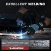 135A MIG Welder with Large LED Display, 110V 3-in-1 Gasless Machine for Flux Core, Lift TIG, Stick Welding