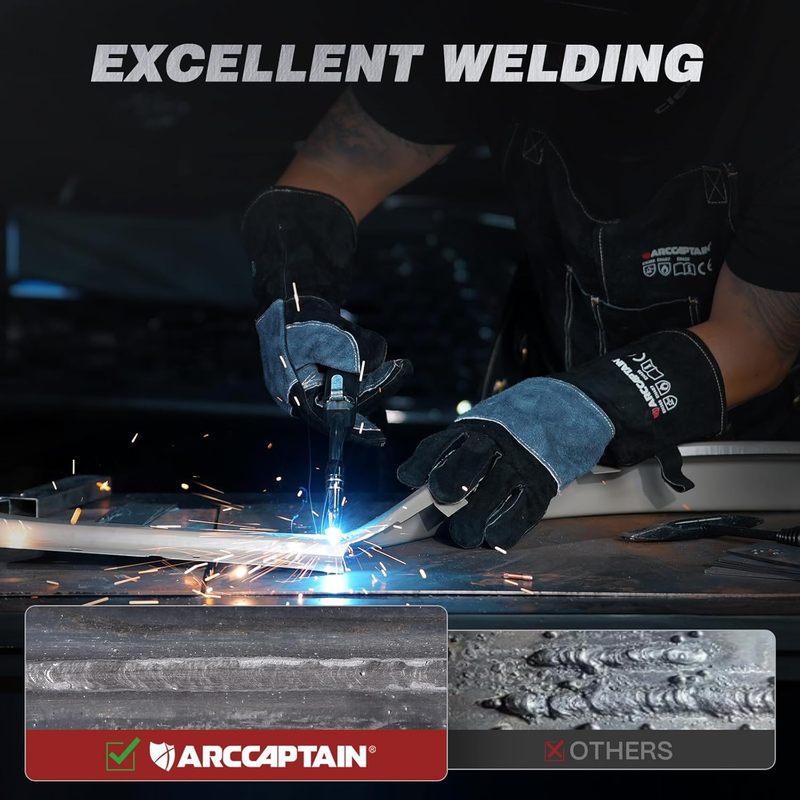 135A MIG Welder with Large LED Display, 110V 3-in-1 Gasless Machine for Flux Core, Lift TIG, Stick Welding