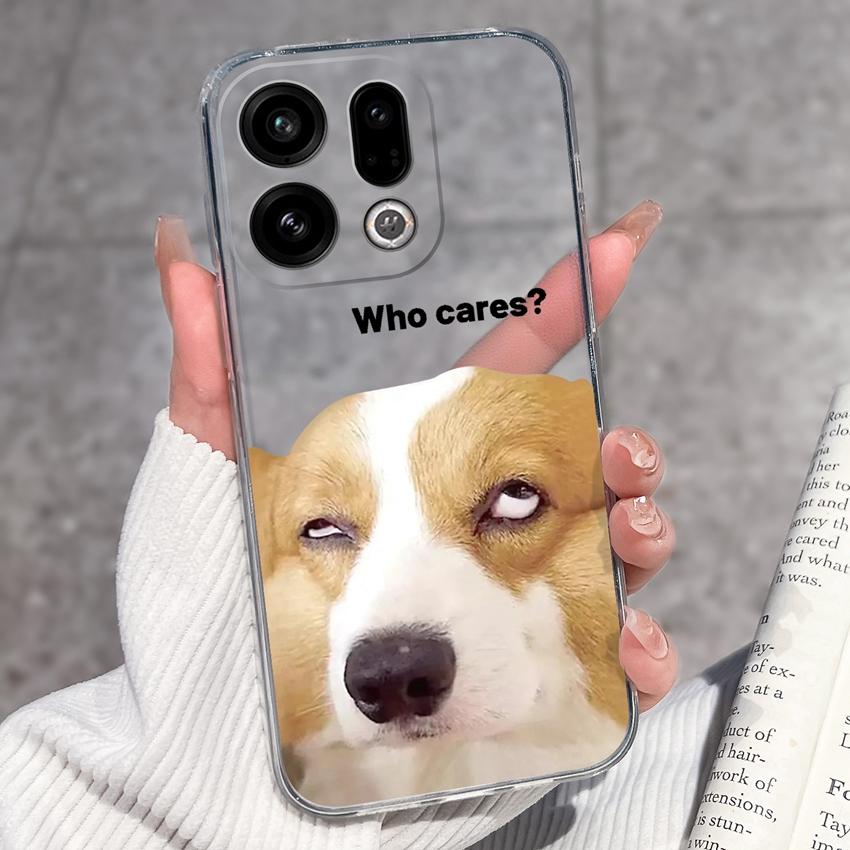 Suitable For Oppo Find X9 X7 X5 Pro X3 X2 Reno11 12 Pro Phone Cover Cute Panda Rabbit Pattern Transparent TPU Dustproof Protective Case For Oppo Shell