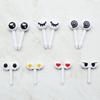 Lovely 10Pcs Plastic Fruit Toothpick Lovely Eye Cartoon Forks Bento Decorative