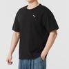 Puma Graphic Logo Breathable Crew Neck Short Sleeve T-Shirt Men Tops Black 633134-01