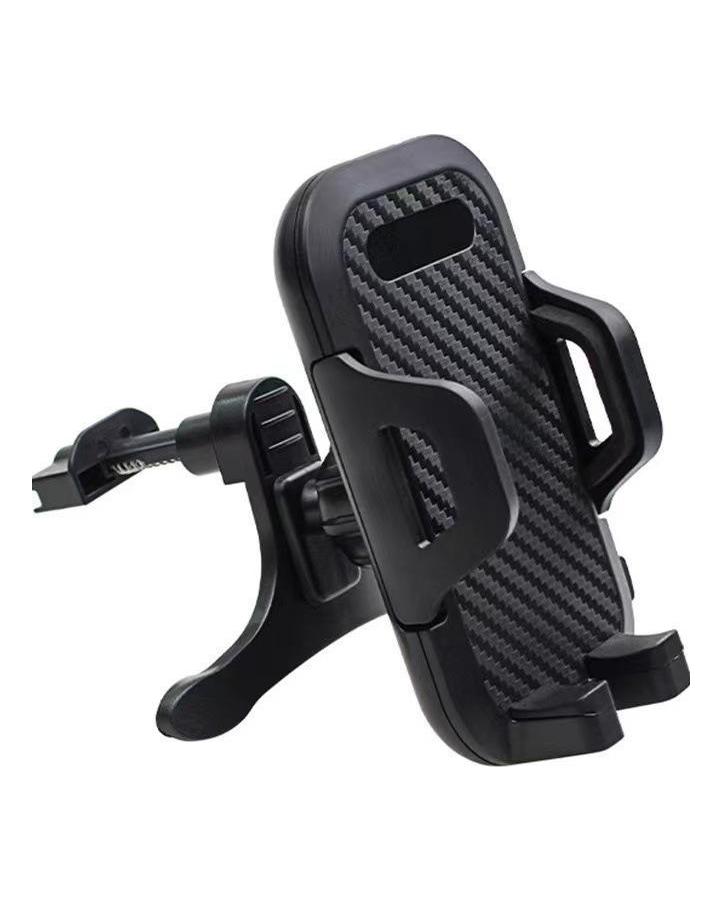 Car Mobile Phone Holder with Telescopic Suction Cup, Air Outlet Clip, and Carbon Fiber Panel Mount for the Navigator and Instrument Panel.