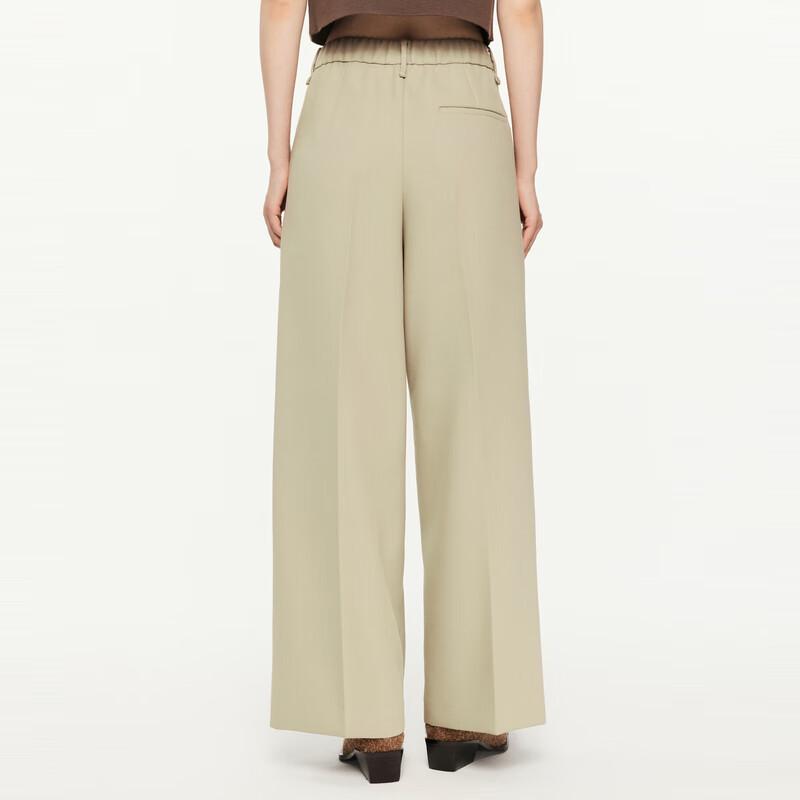 JNBY Women's Wool Blend Wide-Leg Suit Trousers