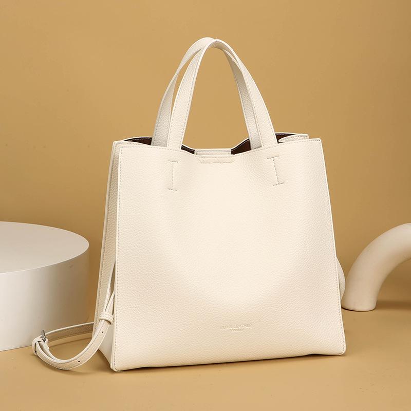 

Elegant Solid Color Shoulder Bag - Large Capacity Versatile Handbag with Crossbody Strap 30*13*27 cm
