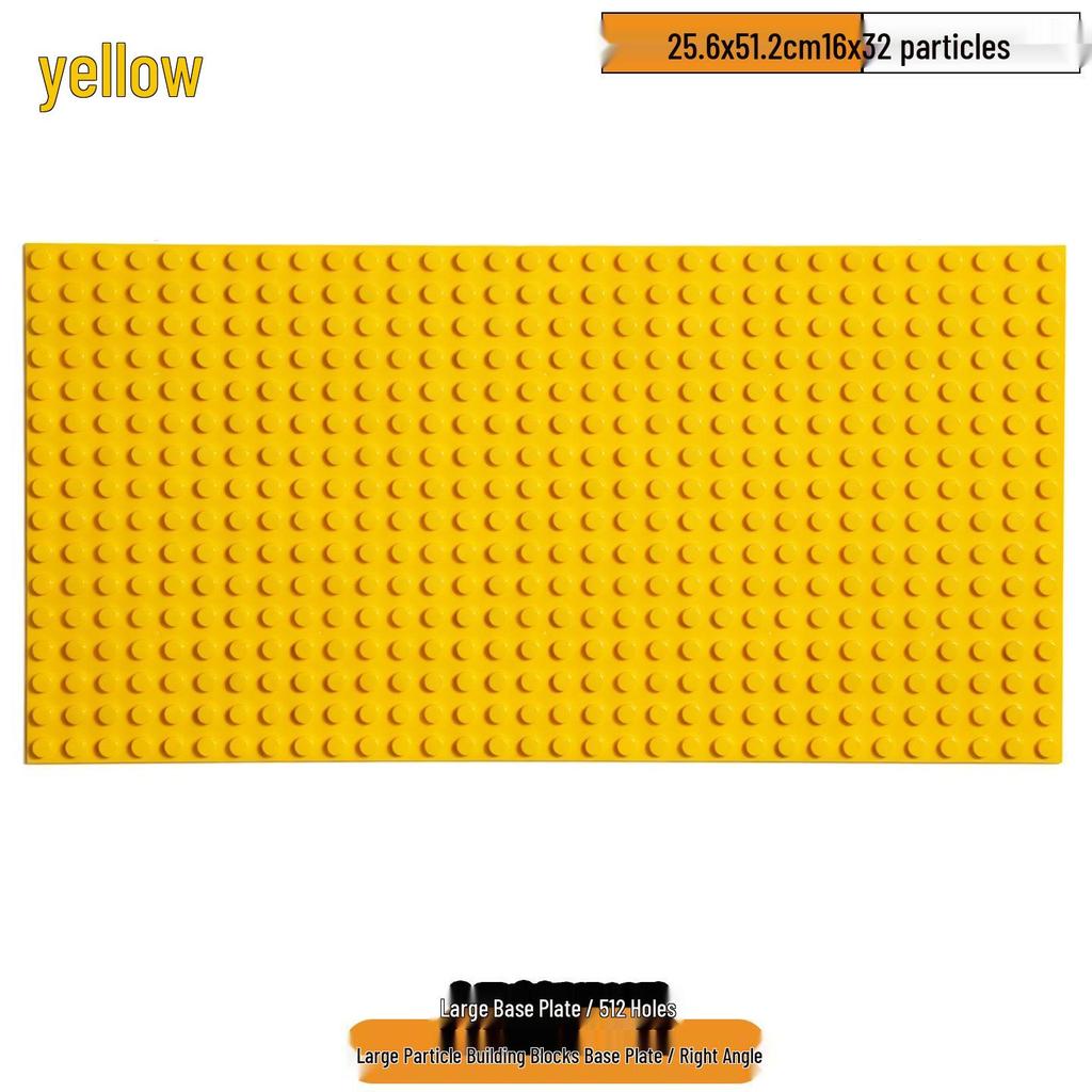 Large Particle Building Blocks Baseplate 51.2x25.6cm - 16x32 Universal Mount for Floor & Wall