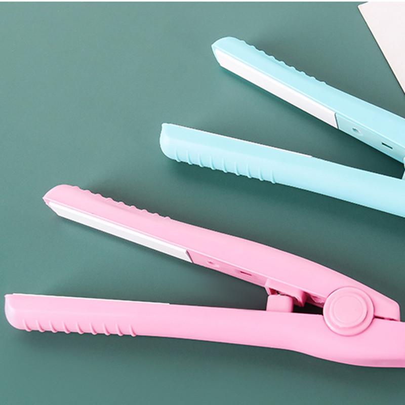 Mini Electric Ceramic Hair Straightener Hair Care Straightening Hair Crimper Pro Styling Hair Curler