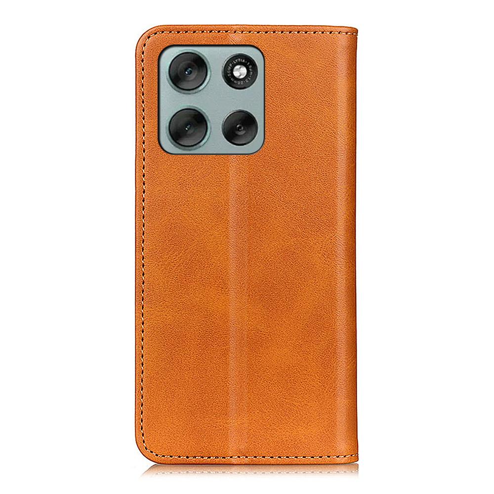 Etui dla Motorola Moto G86 5G z klapką z dzielonej skóry, portfel, pokrowiec na telefon