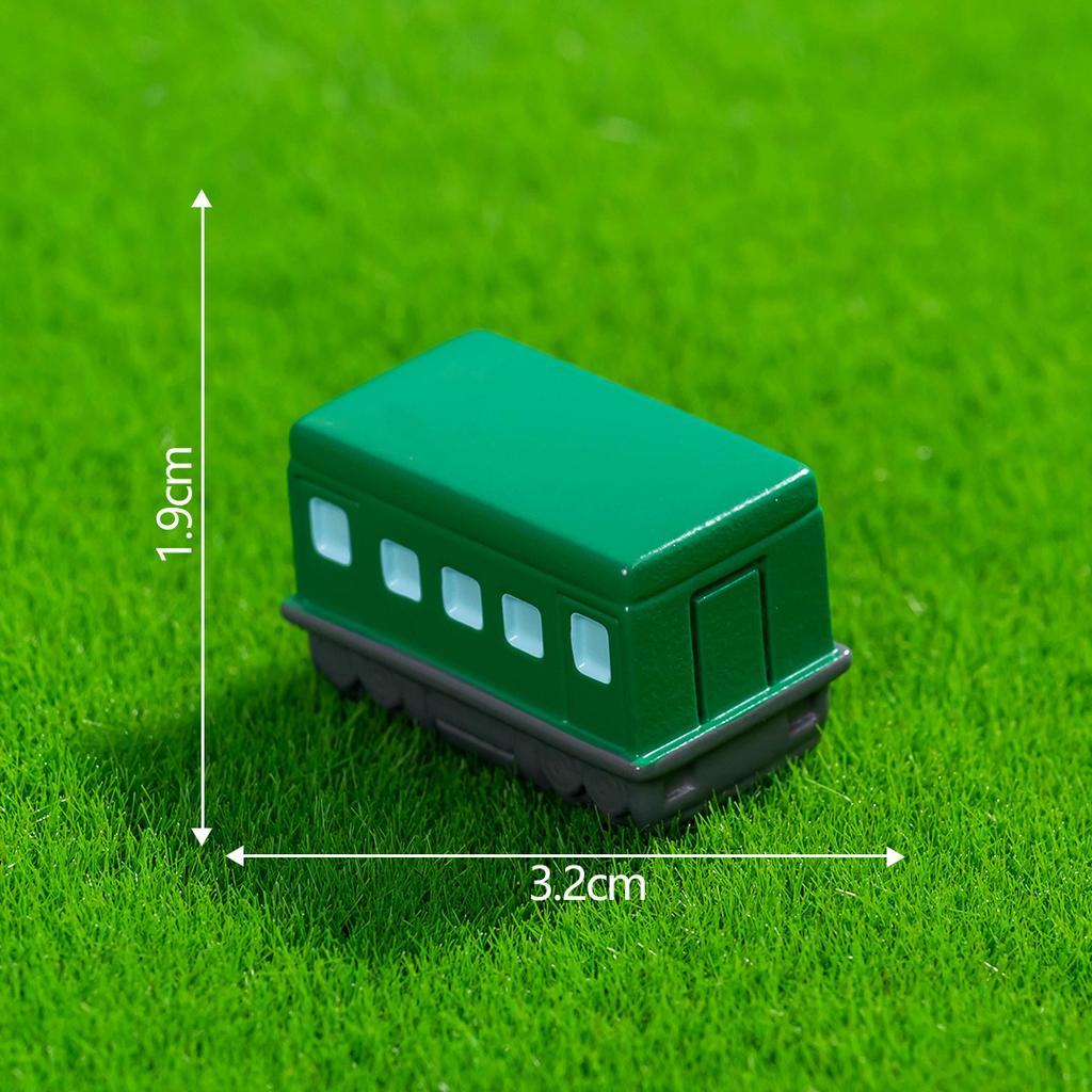 Mikrolandschaftsdekoration Cartoon-Zug Harzhandwerk DIY Dekorationszubehör Schreibtischdekoration