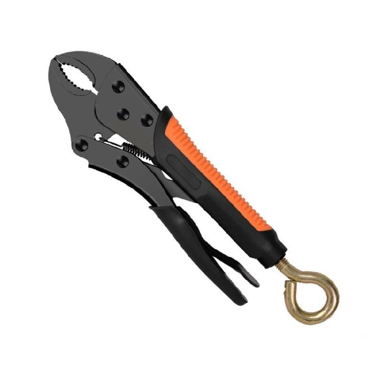 Locking Plier Adjustable Opening Size with Textured Screw Rod High Torques 7 inch
