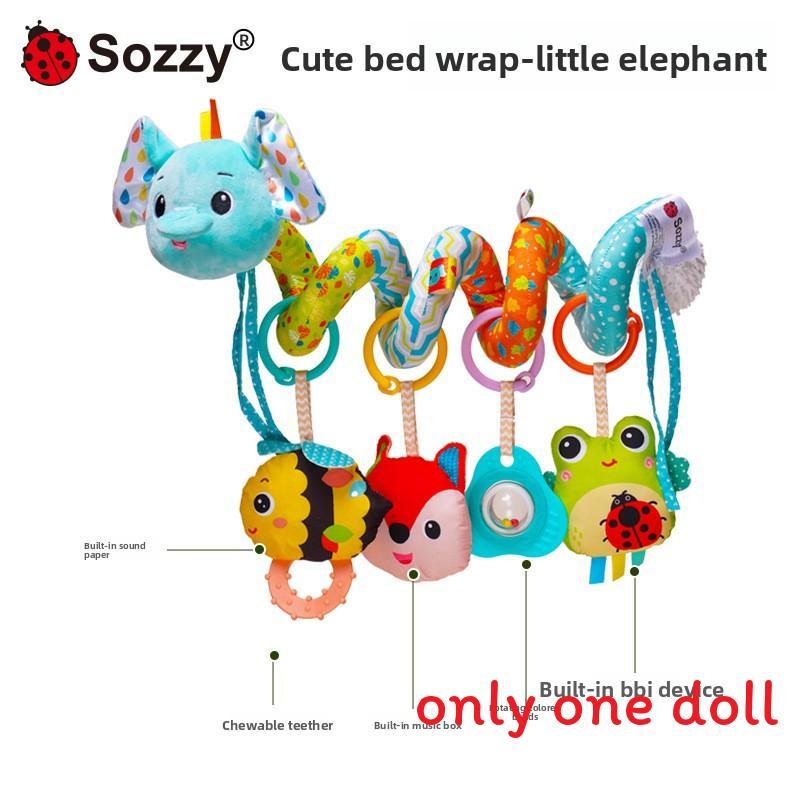 Fuchs Reh Baby Plüschtier Tier-Mobile mit Hängespielzeug für Säuglinge zur visuellen und motorischen Entwicklung