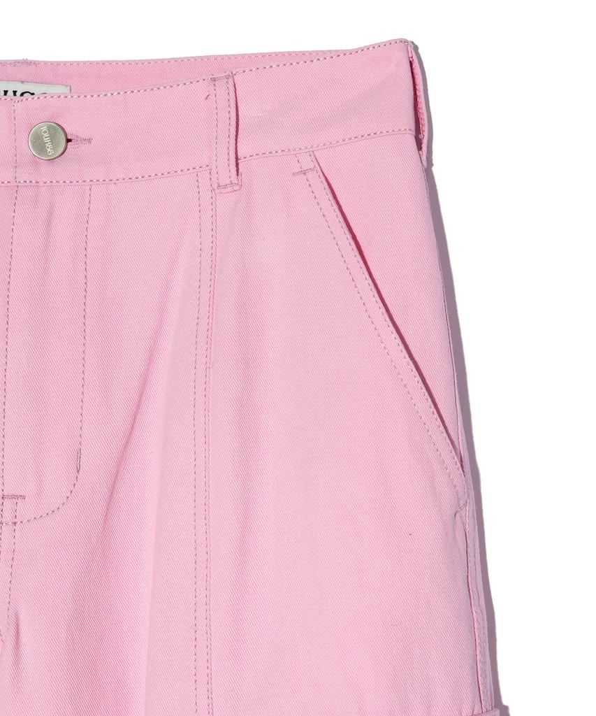 YOUHEE Cotton Cargo Pants Pink